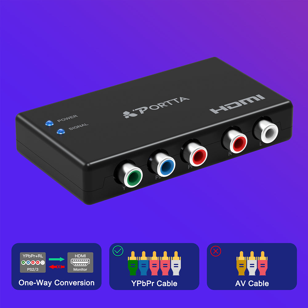 Component to HDMI Converter USB power Adapter