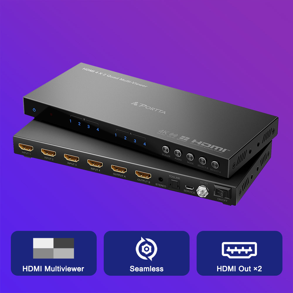 4x2 HDMI Multiviewer 4K 30Hz